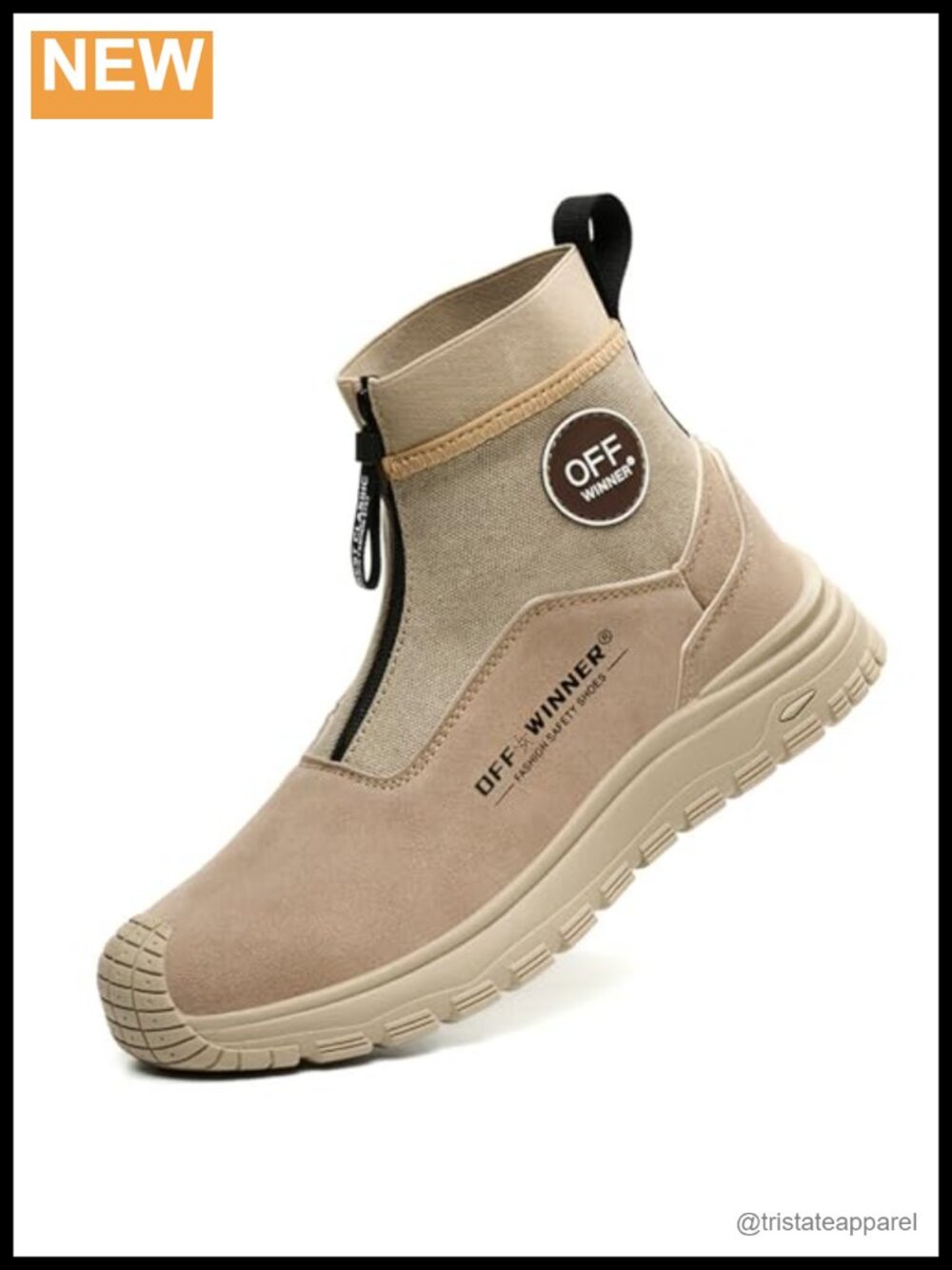 Men's Welding Work Boots Suede Leather Steel Toe Safety Shoes